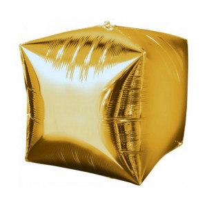 Μπαλόνι Φοιλ Cubz 15" Κύβος Χρυσό 38 εκ