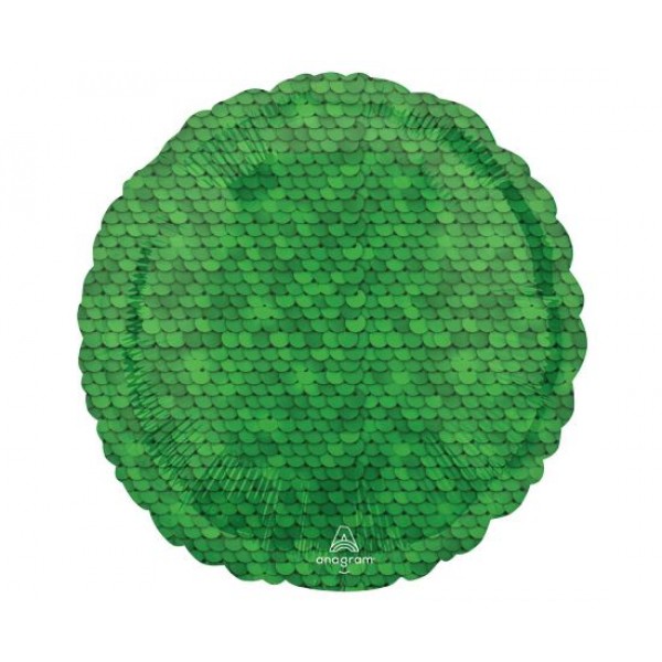 Μπαλόνι Φοιλ 18" Forest Green Sequins / 46 εκ Πράσινο