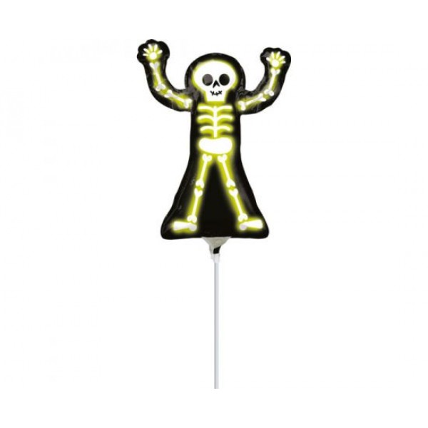 Μπαλόνι Φοιλ 14" Μίνι Neon Σκελετός για καλαμάκι