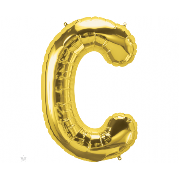 Μπαλόνι Φοιλ Γράμμα "C" Χρυσό 34"/ 86εκ