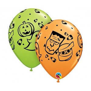 Latex Balloons 11" Halloween Fun /25 pcs