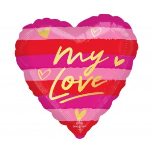 Μπαλόνι Φοιλ 18" Καρδια My Love / 46 εκ