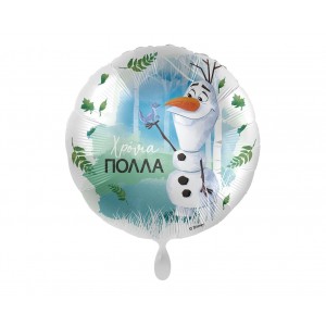 Μπαλόνι Φοιλ 17" Χρόνια πολλά Frozen - Olaf / 43 εκ