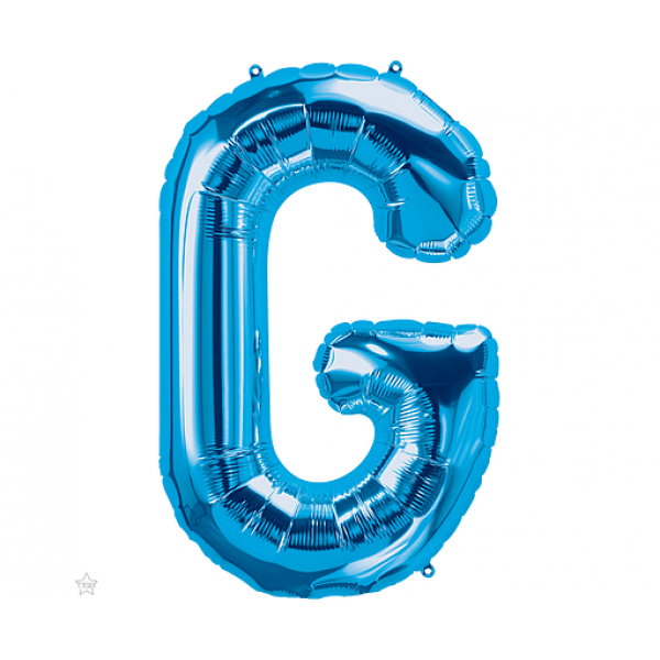 Μπαλόνι Φοιλ Γράμμα "G" Μπλε 34"/ 86εκ