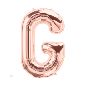 Μπαλόνι Φοιλ Γράμμα "G" Ροζ Χρυσό 34"/ 86εκ