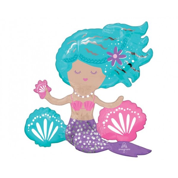Μπαλόνι φοιλ Σχήμα Sitter Shimmering Mermaid 45εκ x 43εκ