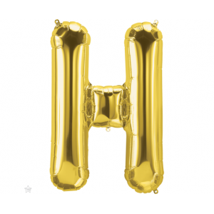 Μπαλόνι Φοιλ Γράμμα "H" Χρυσό 34"/ 86εκ