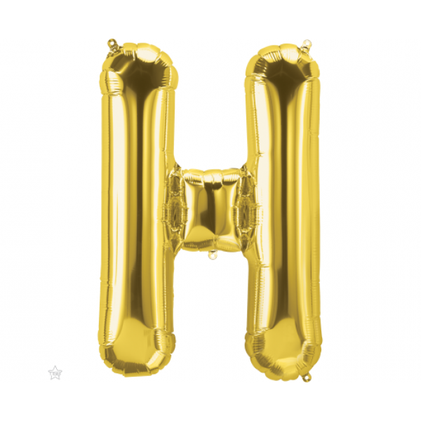 Μπαλόνι Φοιλ Γράμμα "H" Χρυσό 34"/ 86εκ