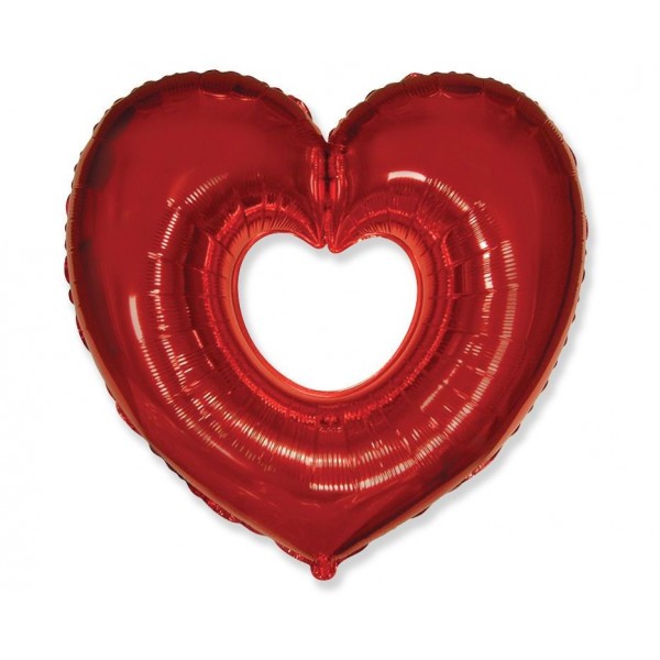 Μπαλόνι Φοιλ 32" Σχήμα Κοκκίνη Καρδιά / 82 εκ