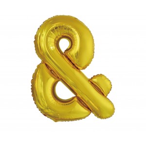 Μπαλόνι Φοιλ Σχήμα Σύμβολο "&" Χρυσό