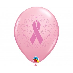 Μπαλόνια Λάτεξ 11" Breast Cancer Awareness Wrap / 6 τεμ