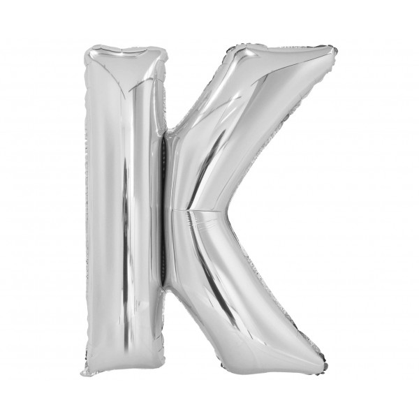Μπαλόνι Φοιλ Γράμμα "K" Ασημί