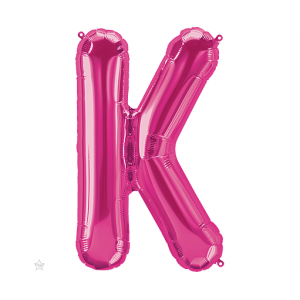 Μπαλόνι Φοιλ Μίνι Γράμμα "K" Φούξια 41εκ