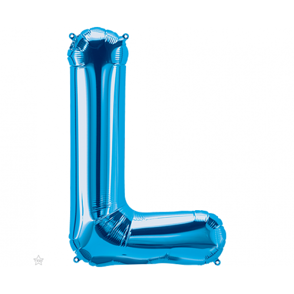Μπαλόνι Φοιλ Γράμμα "L" Μπλε 34"/ 86εκ