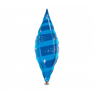 Μπαλόνι φοιλ σχήμα 38" Taper Swirl Saphire Blue