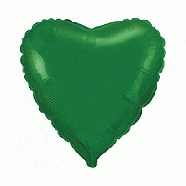Μπαλόνι Φοιλ 9" Καρδιά Πράσινο