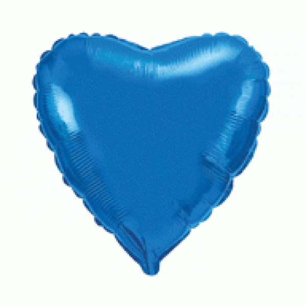 Μπαλόνι Φοιλ 9" Καρδιά Μπλε
