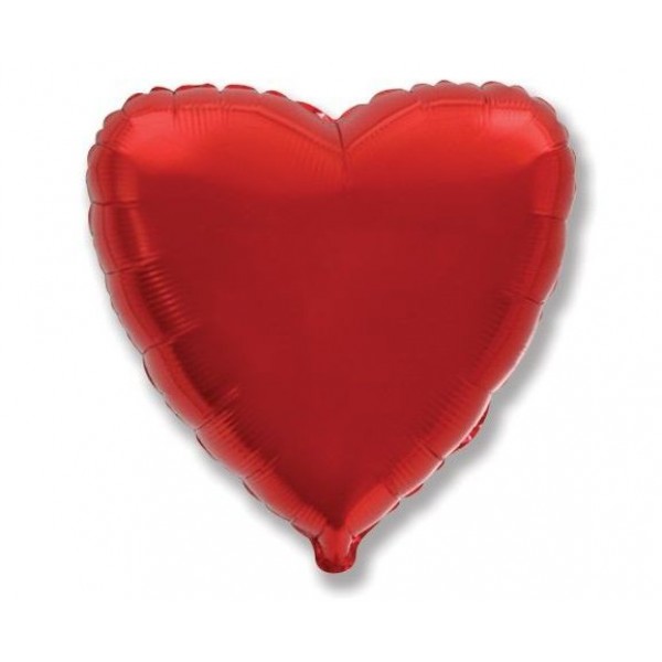 Μπαλόνι Φοιλ 18" Καρδιά - Κόκκινο / 46 εκ Συσκευασμένο