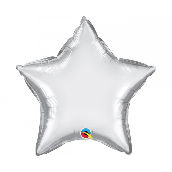 Μπαλόνι Φοιλ 20" Αστέρι Chrome Silver 51 εκ Star