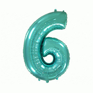 Μπαλόνι Φοιλ Σχήμα Βεραμάν Νούμερο "6" 