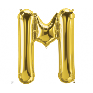 Μπαλόνι Φοιλ Γράμμα "M" Χρυσό 34"/ 86εκ