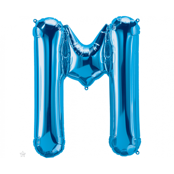 Μπαλόνι Φοιλ Γράμμα "M" Μπλε 34"/ 86εκ