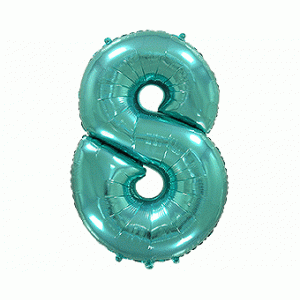 Μπαλόνι Φοιλ Σχήμα Βεραμάν Νούμερο "8" 