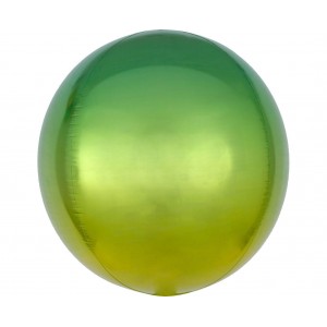 Μπαλόνι Orbz 16" Σφαίρα Ombre Κίτρινο & Πράσινο 38 x 40 εκ