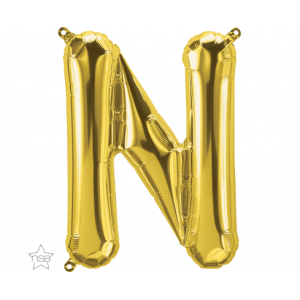 Μπαλόνι Φοιλ Γράμμα "N" Χρυσό 34"/ 86εκ