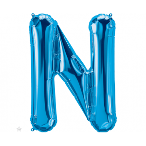 Μπαλόνι Φοιλ Γράμμα "N" Μπλε 34"/ 86εκ