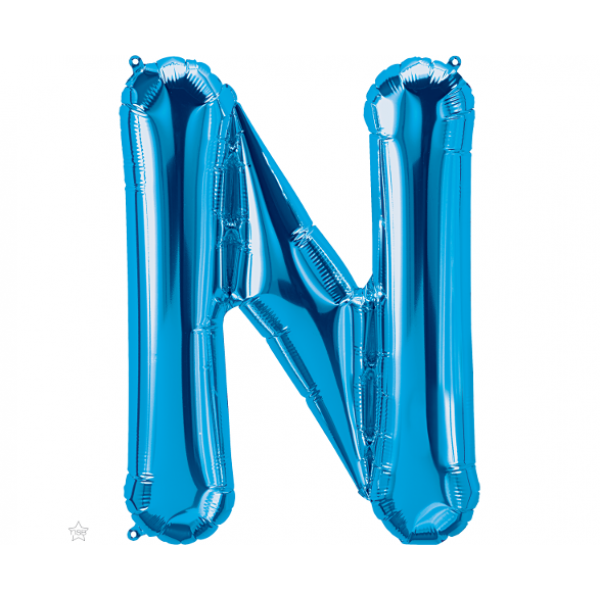 Μπαλόνι Φοιλ Γράμμα "N" Μπλε 34"/ 86εκ