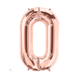 Μπαλόνι Φοιλ Γράμμα "O" Ροζ Χρυσό 34"/ 86εκ