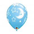 Μπαλόνια Λάτεξ 11" Baby Shower Moon & Stars Ast