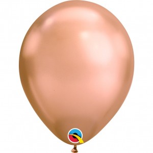Μπαλόνια Λάτεξ 11"Ροζ Χρυσό Chrome /100 τεμ