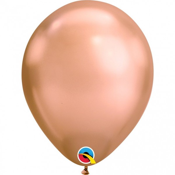 Μπαλόνια Λάτεξ 11"Ροζ Χρυσό Chrome /100 τεμ