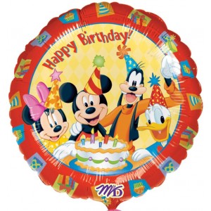 Μπαλόνι Foil 18'' Mickey and Friends Happy Birthday