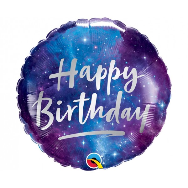 Μπαλόνι Φοιλ 18" Birthday Galaxy / 46 εκ - Διάστημα