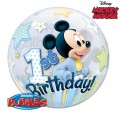 Bubble Μονό Mickey 1st Birthday 22"