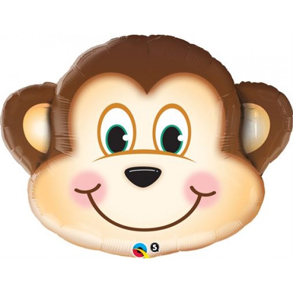 Μπαλόνι Φοιλ Μίνι Σχήμα Κεφάλι Mischievous Monkey /14" Μαϊμού