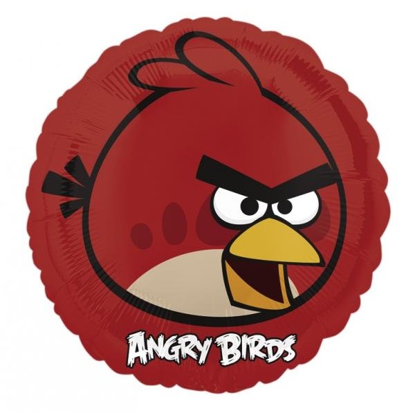 Φοιλ 18" Στρογγυλό Angry Birds Κόκκινο