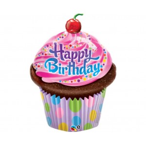 Μπαλόνι Foil 35'' Birthday Frosted Cupcake