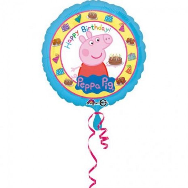 Μπαλόνι Φοιλ 17" Στρογγυλό Peppa Pig Birthday