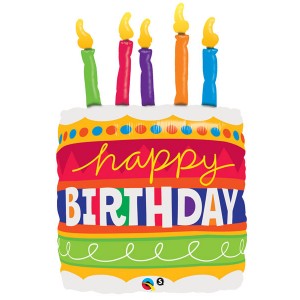 Μπαλόνι Foil 35" Birthday Cake & Candles 89εκ