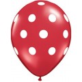 Μπαλόνι Latex 11'' Big Polka Dots Christmas