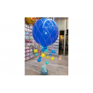 Μπαλονοσύνθεση Γέννησης - Αερόστατο με Καλαθάκι