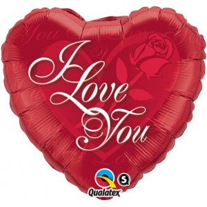 Μπαλόνι Foil 18'' I love you Red Rose