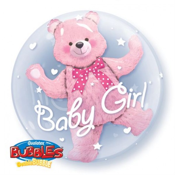 Bubble Διπλό 24'' Baby Pink Bear