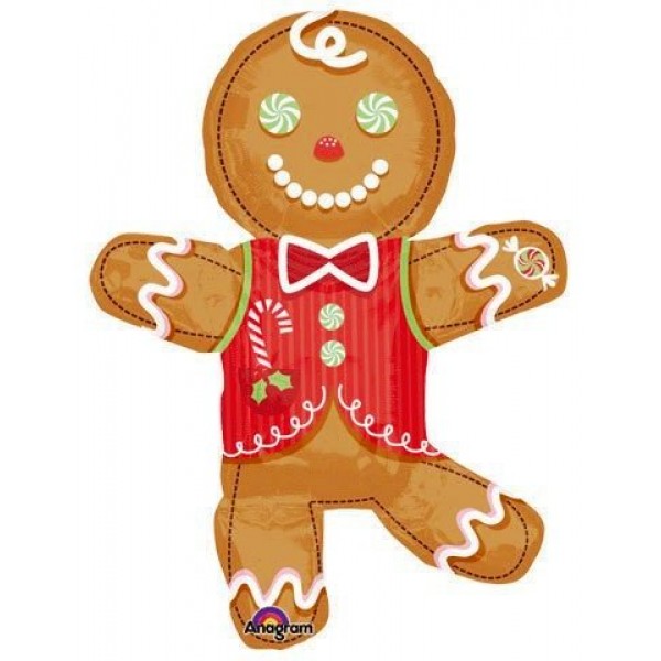 Μπαλόνι Foil 34'' Candy Gingerbread Man
