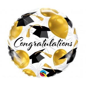 Μπαλόνι Φοιλ 18" Congratulations Gold Balloons / 45 εκ