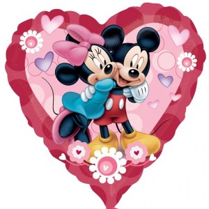 Μπαλόνι Foil 32'' Mickey and Minnie Heart